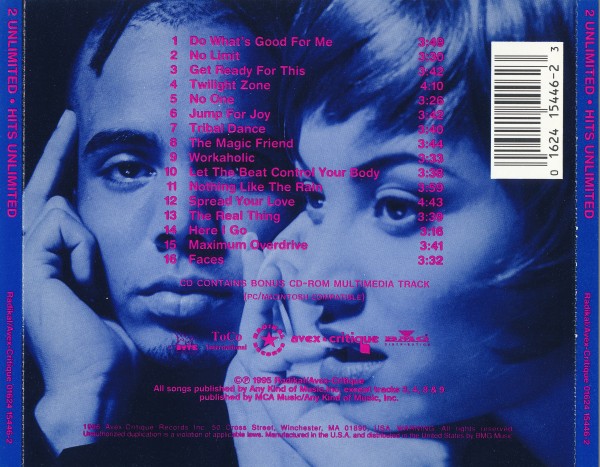 2 Unlimited - Hits Unlimited (1995) (Lossless + 320)
