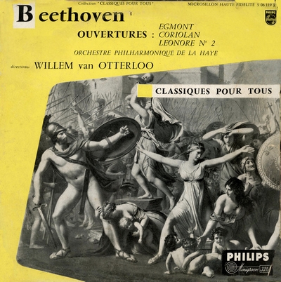 Orchestre Philharmonique de La Haye Dir Willem Van Otterloo, Beethoven – Beethoven: Ouvertures Egmont, Coriolan, Leonore II (1956) [LP, 10", 24bit/96kHz]