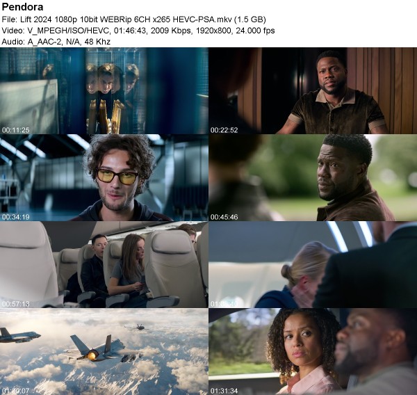 Lift 2024 1080p 10bit WEBRip 6CH x265 HEVC-PSA