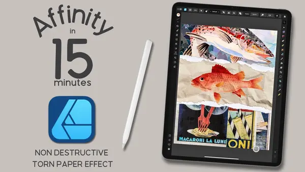 SkillShare – Affinity Designer V2 for iPad | Realistic torn paper effect