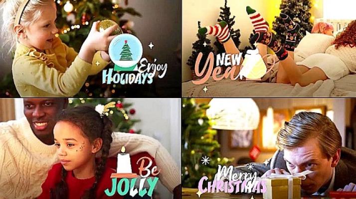 Videohive - Colorful Christmas Titles 54833878 - Project For Final Cut & Apple Motion