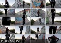 MyLatexBabe - Vika Beautiful Sound Of Latex and High Heel Boots Walk (HD/720p/130 MB)