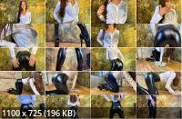 MyLatexBabe - Olga Wet Leather Leggings Shooting (SD/676p/114 MB)