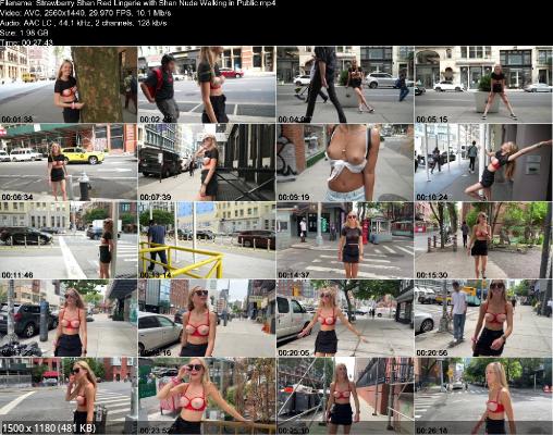 Strawberry Shan Beautiful Girl With Naked Boobs Walks Around The City UltraHD/2K 1440p