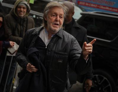 Paul McCartney arriving at The Bowery Ballroom for second show NYC February 12 2025